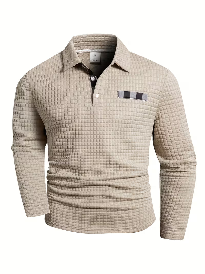 Stylish Plaid Pattern Button Up Shirt for Men