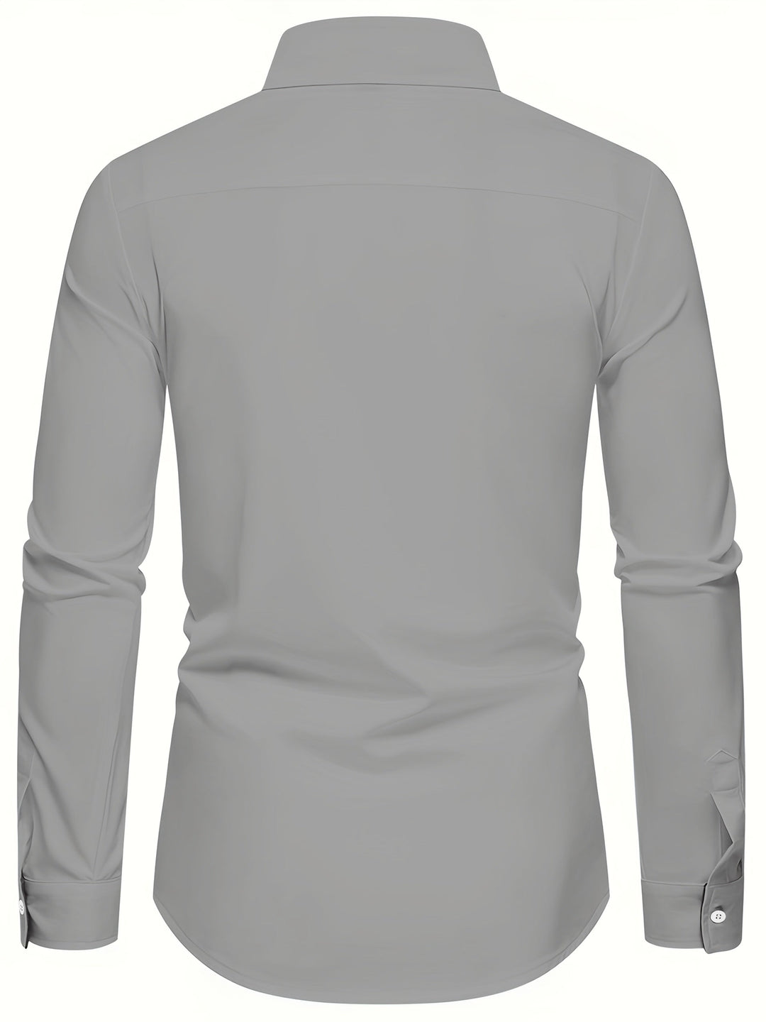 Contrast-Trim Slim Shirt for Men, Plus Size