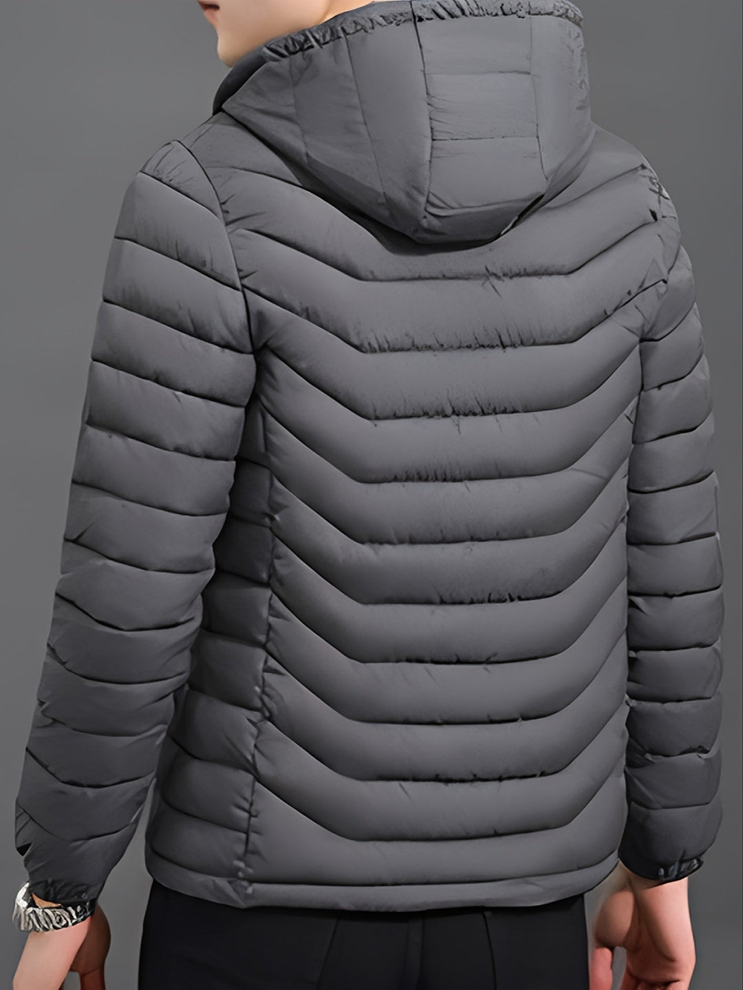 Men's Hooded Quilted Puffer Jacket