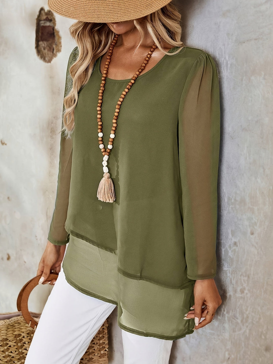 Layered Flowing Blouse for Women