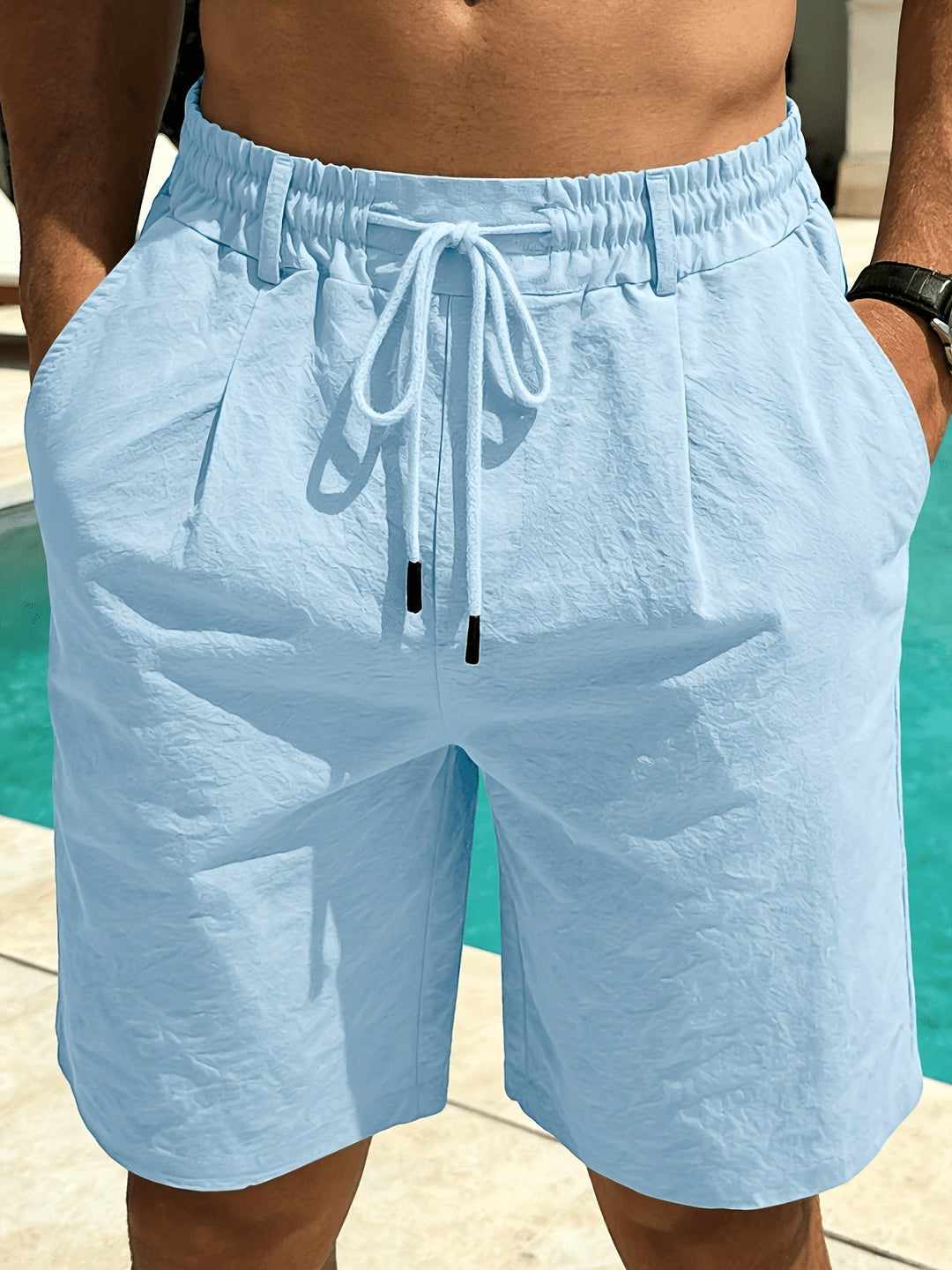 Drawstring Shorts for Men, Relaxed Style