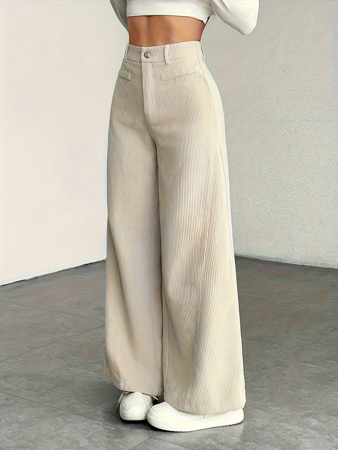 High-Waisted Wide-Leg Trousers for Women
