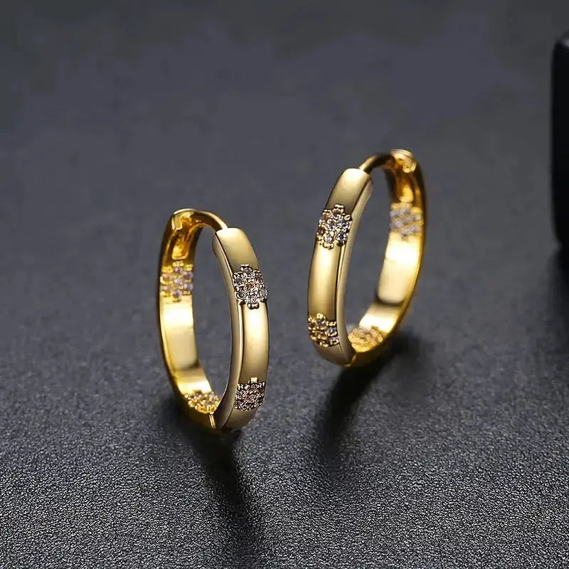 Circle Floral Earrings for Women, Vintage Style
