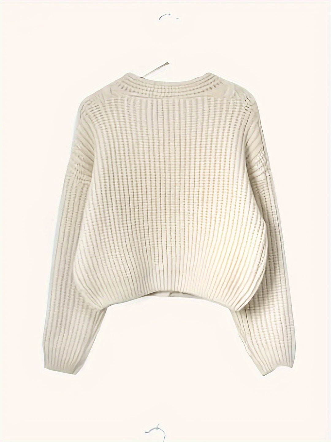 Apricot Chunky Knit Cardigan for Women