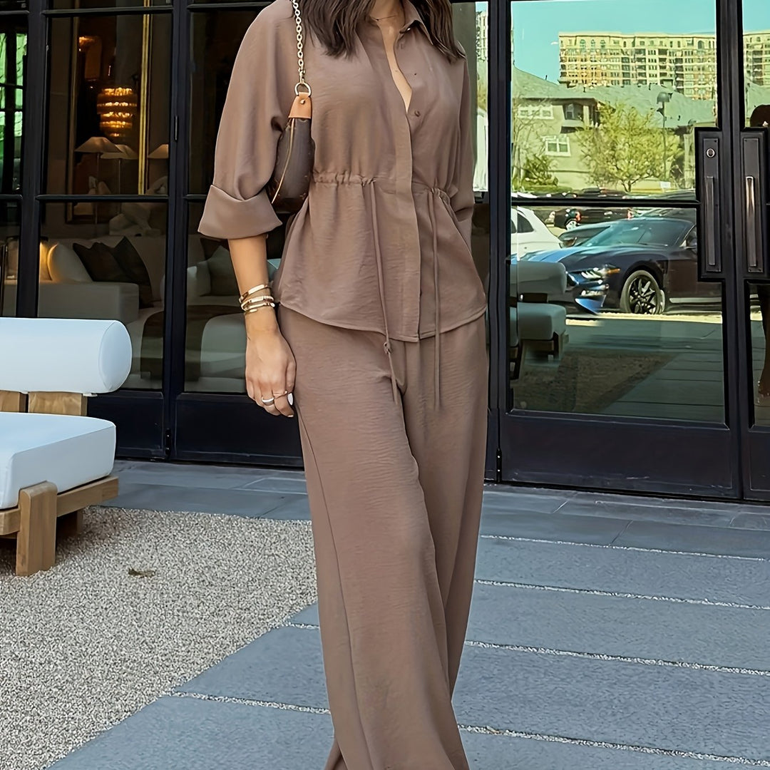 Wide-Leg Set for Women, Relaxed Style