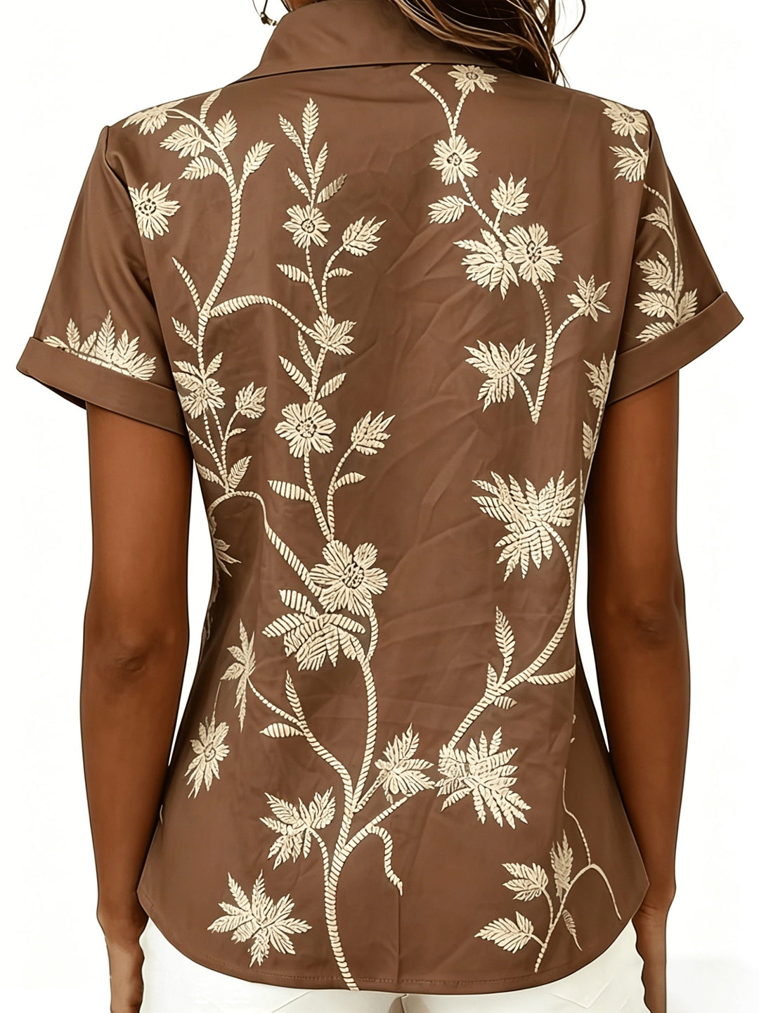 Botanical Print Shirt for Women
