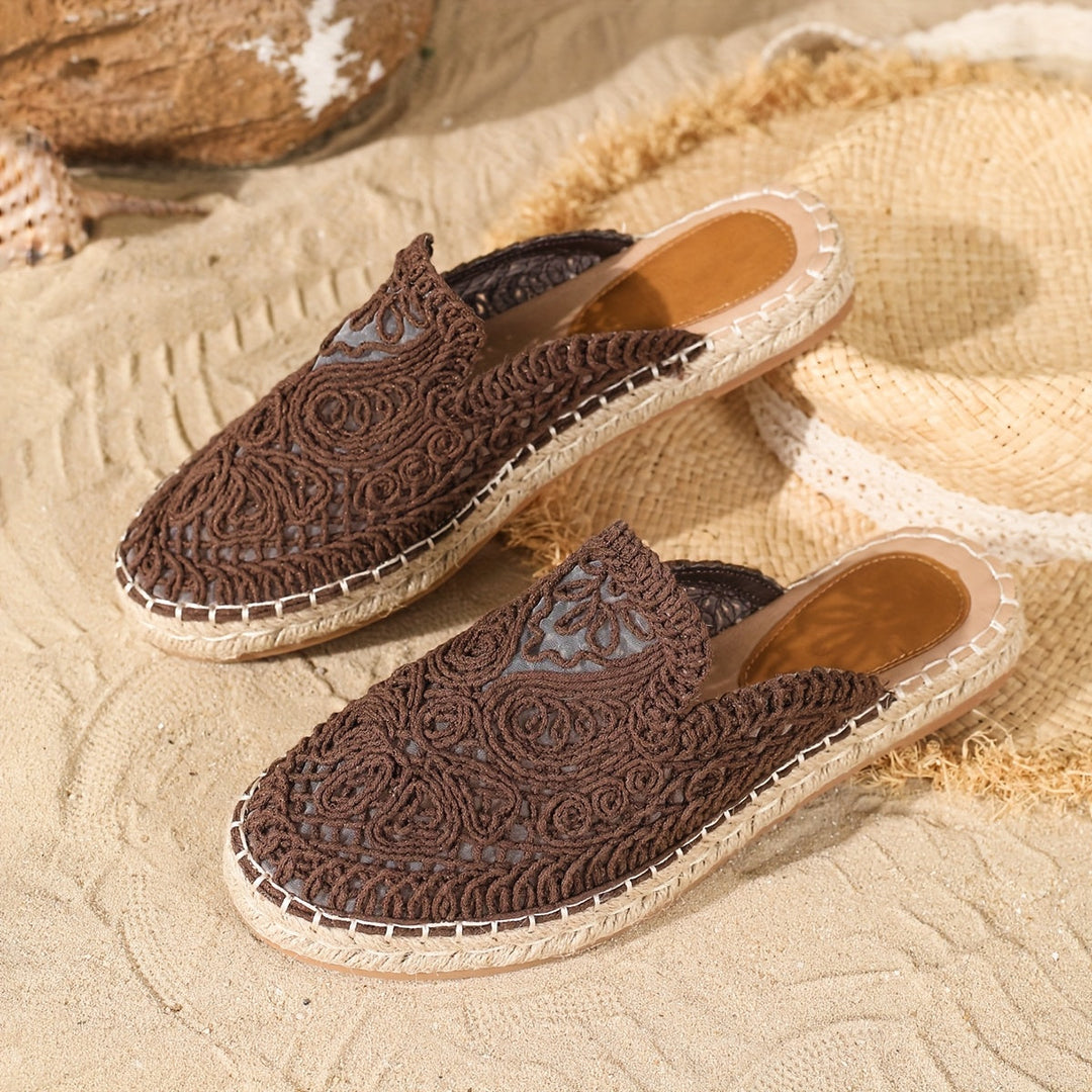 Woven Slip-On Mules for Women
