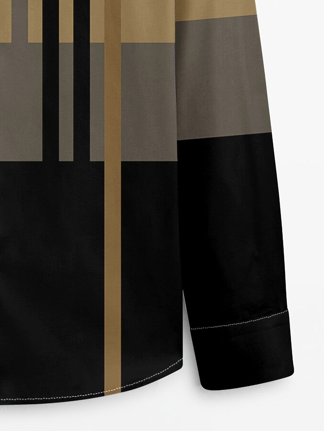 Men's Colour-Block Long-Sleeve Shirt