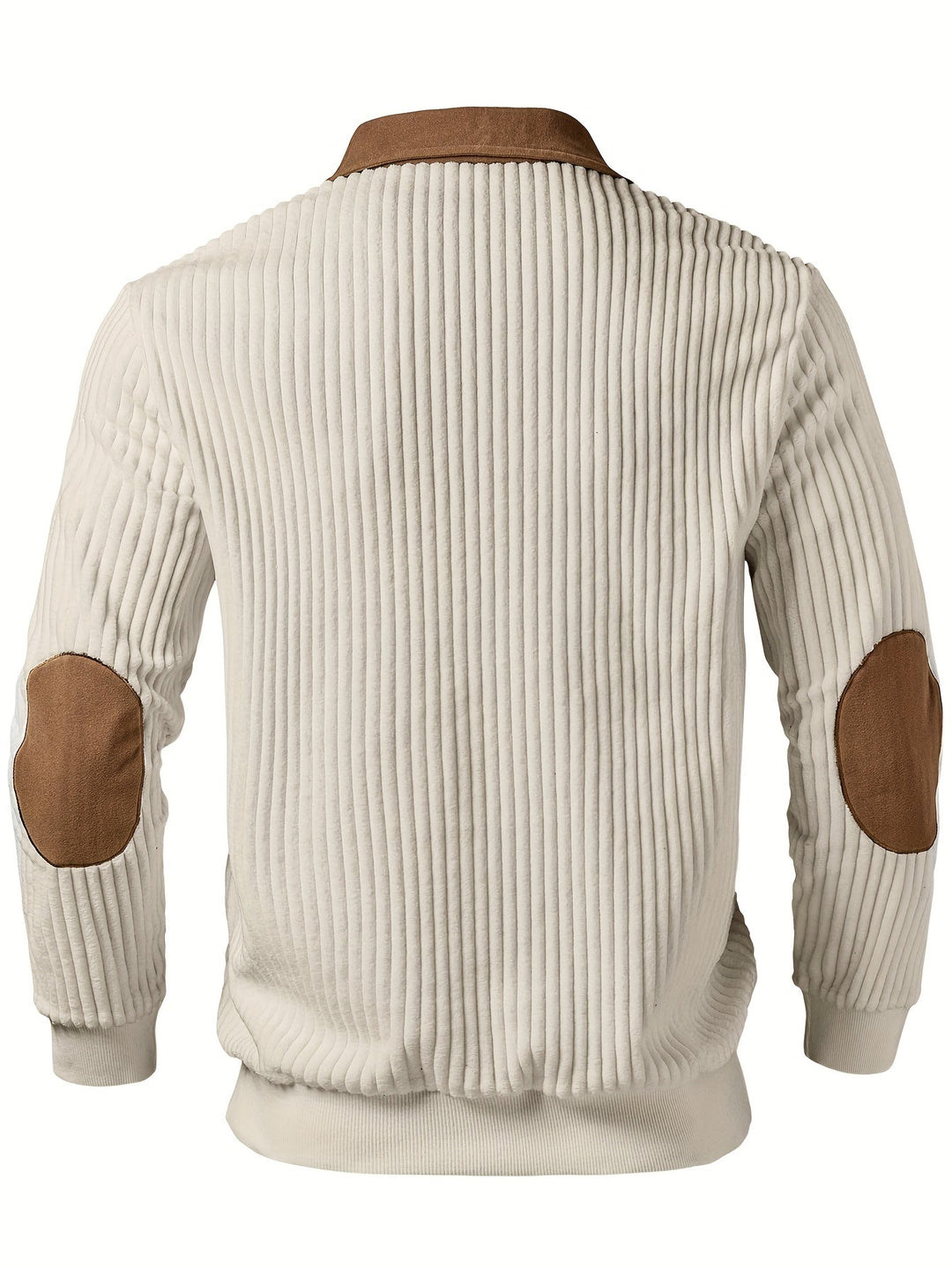 Two-Tone Quarter-Zip Pullover for Men