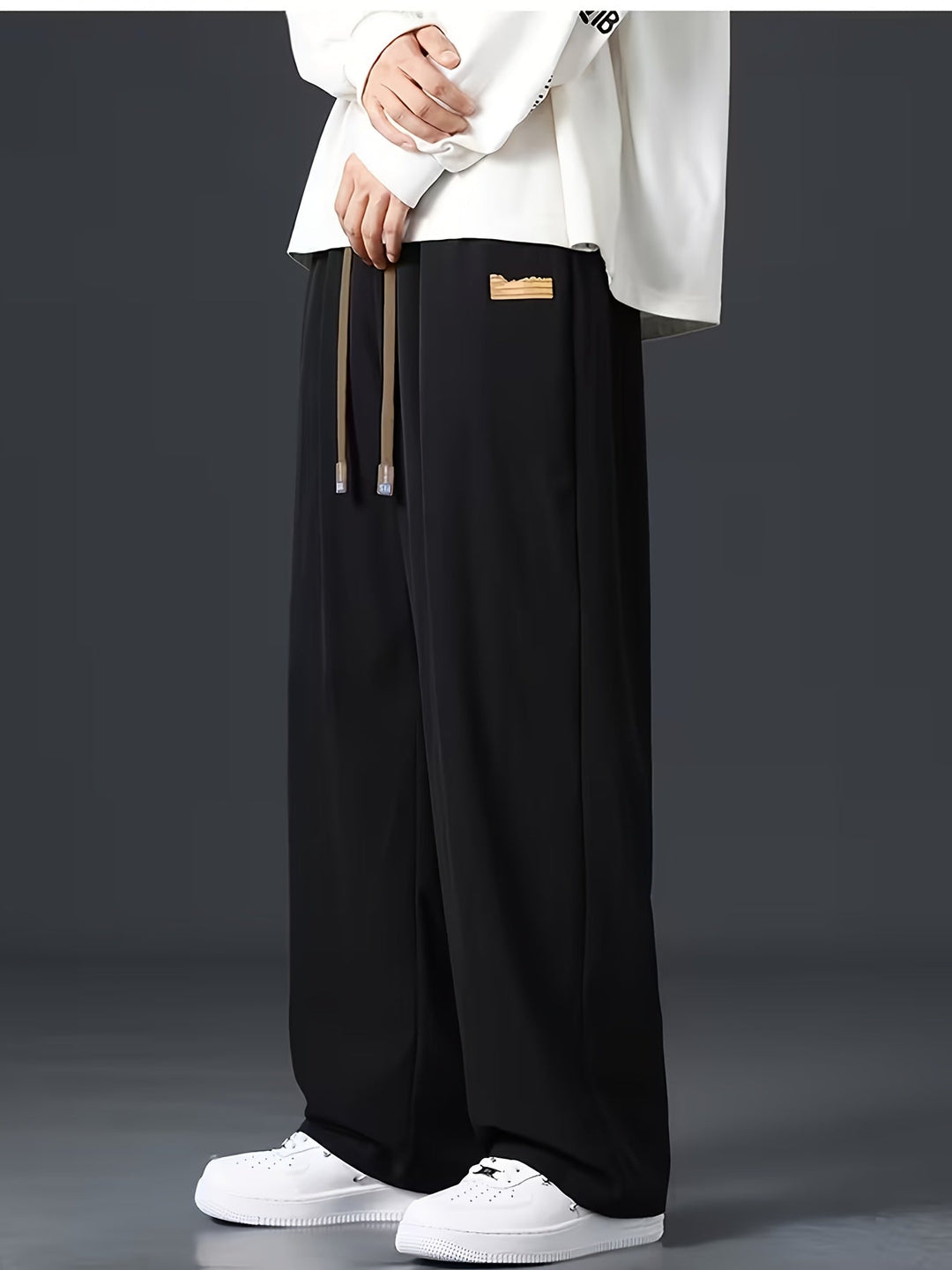 Wide-Leg Trousers, Men's Relaxed Fit