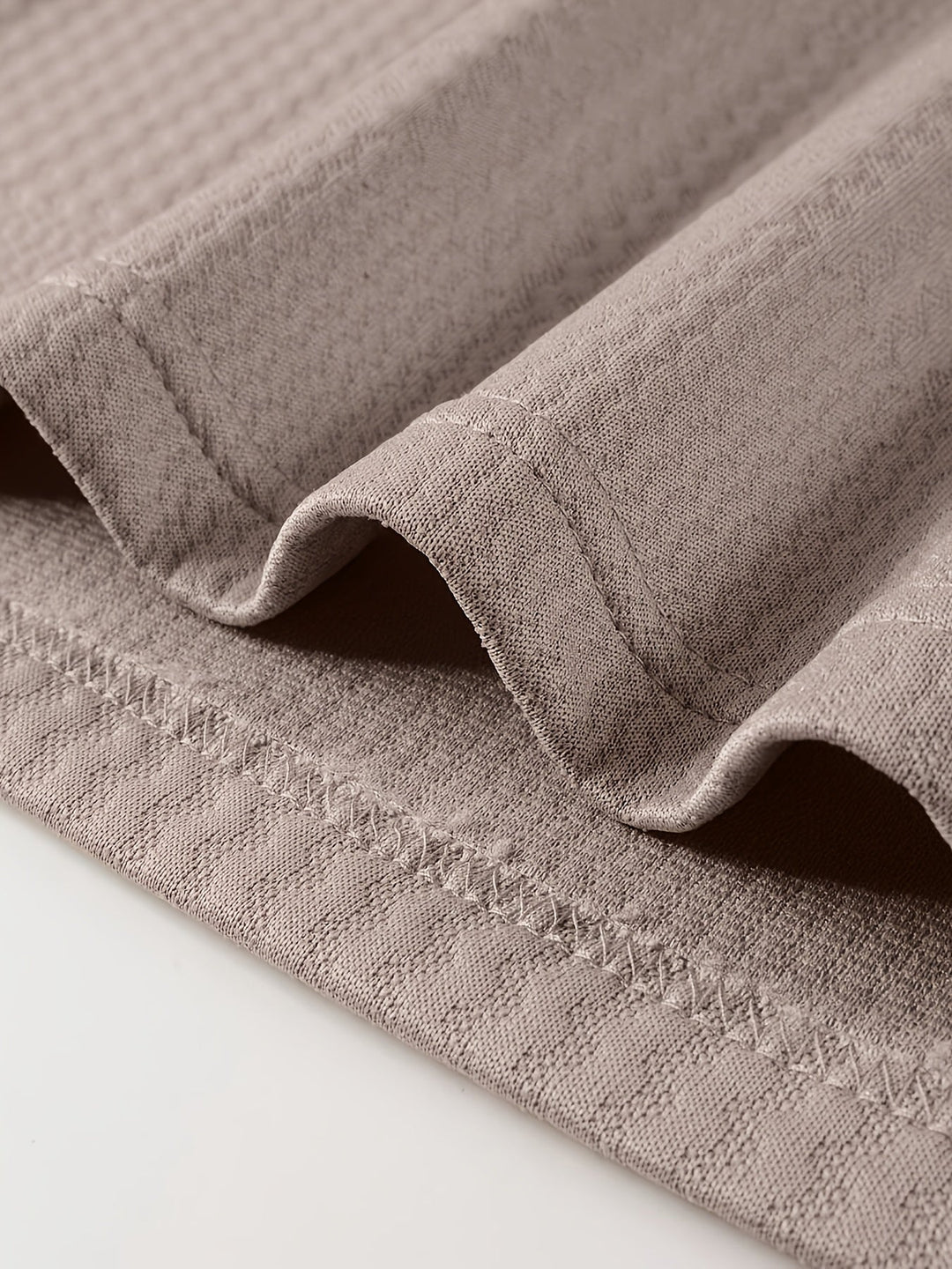 Long-Sleeve Polo Shirt for Men, Textured Style