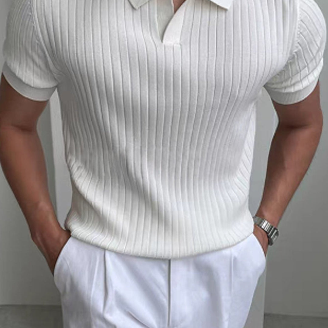 Textured Polo Shirt, Men's Refined Fit