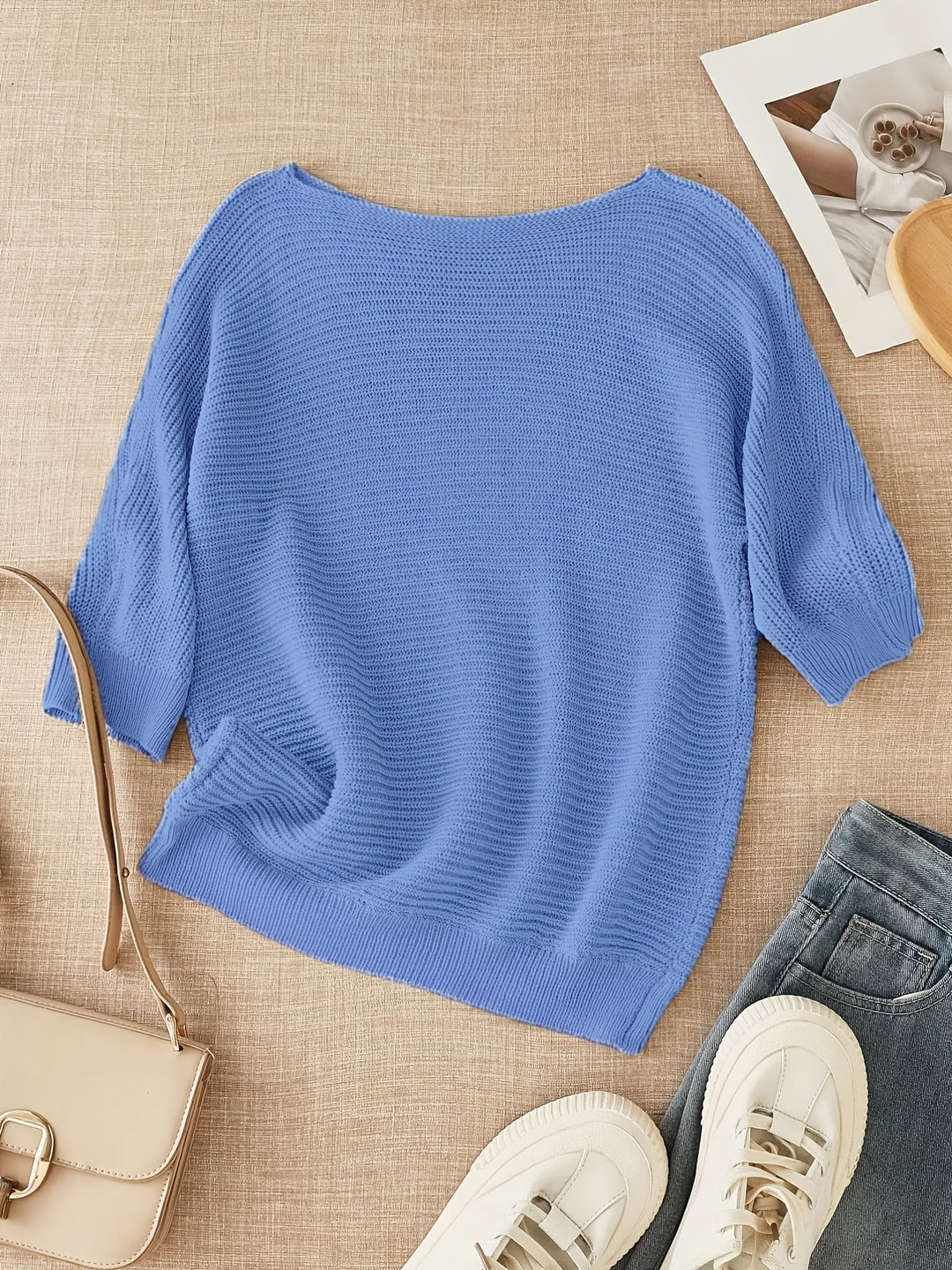 Open-Knit Sweater for Women, Relaxed Style