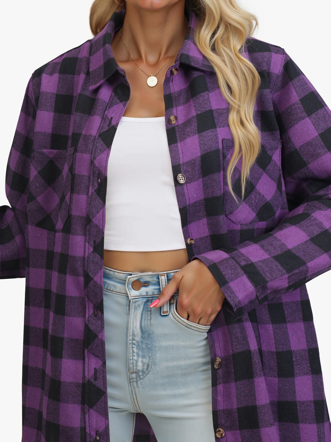 Buffalo Check Shirt, Women's Relaxed Fit