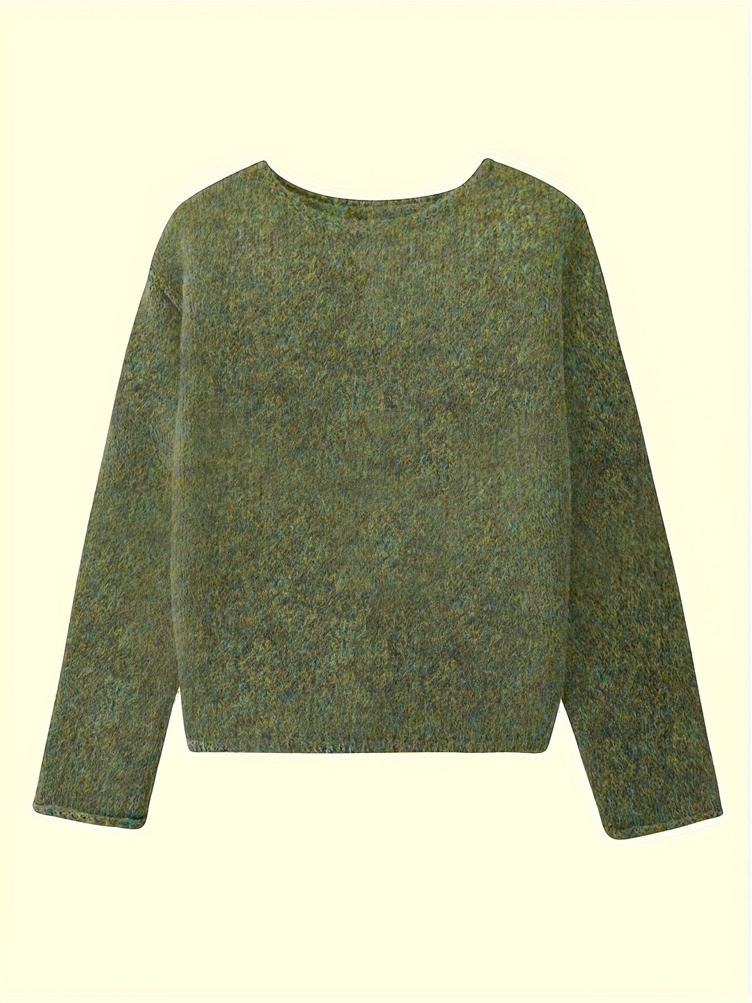 Crew Neck Sweater for Women, Relaxed Style