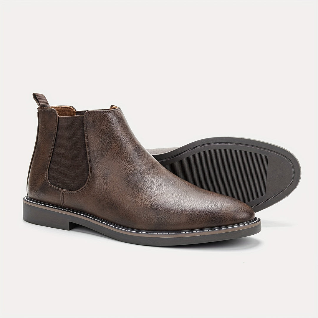 Refined Slip-On Chelsea Boots for Men