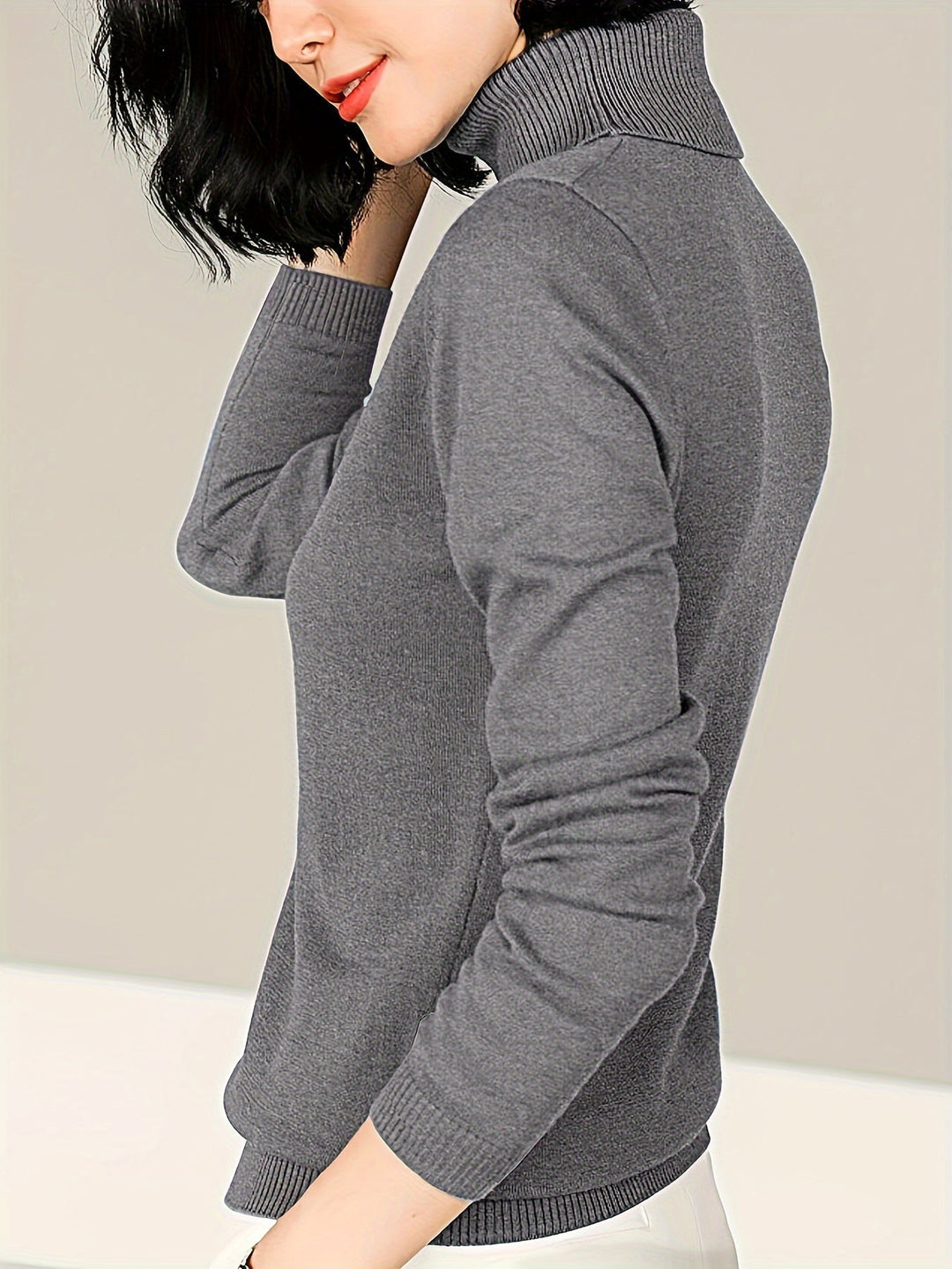 Refined Mock Neck Sweater for Women