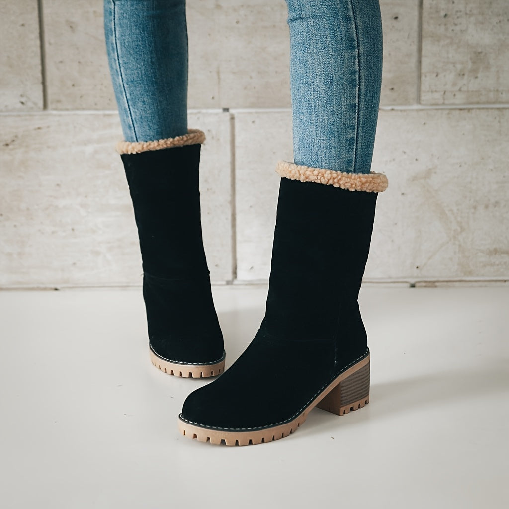 Cuffed Ankle Boots, Women's Cozy Fit