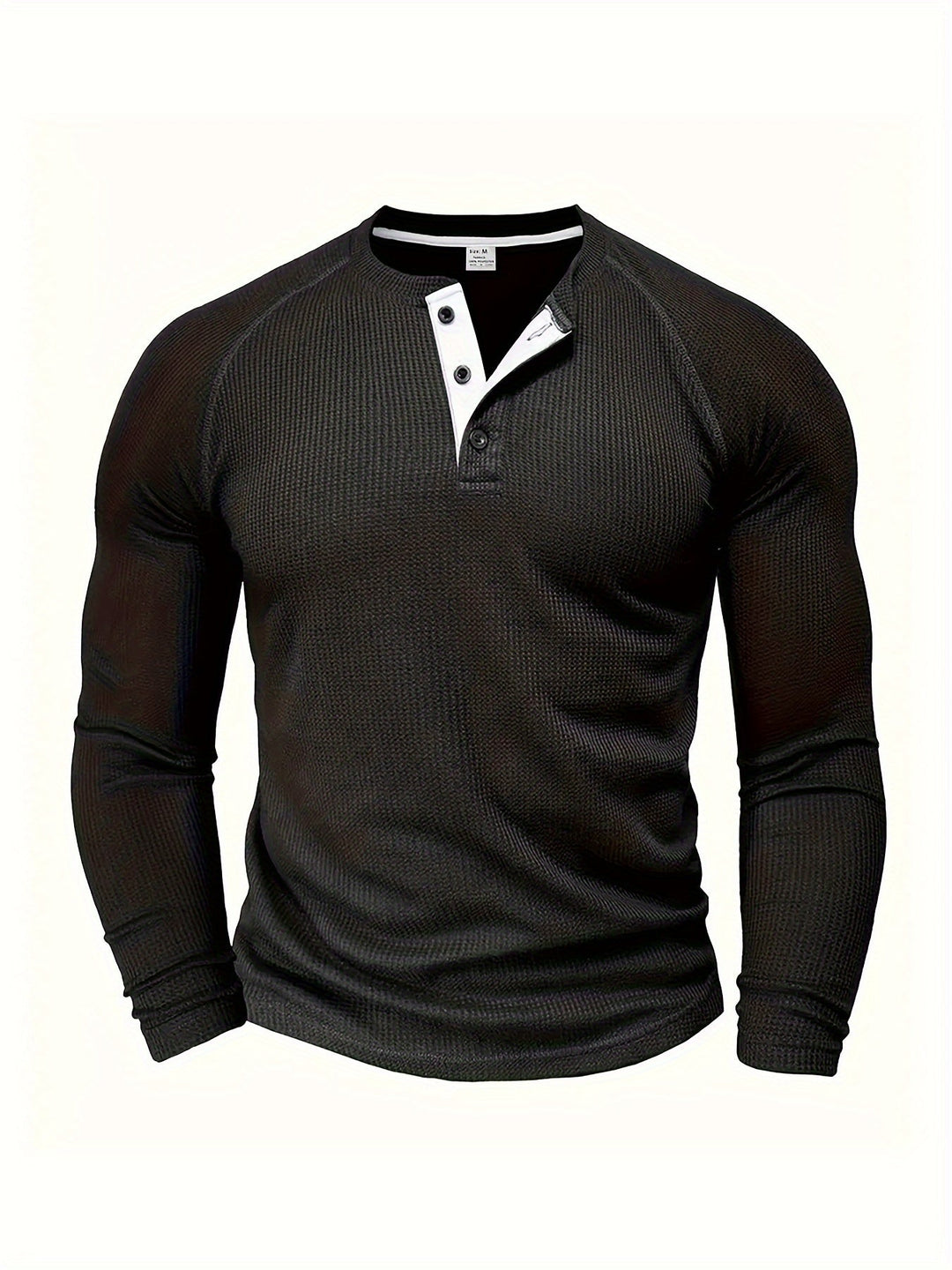 Button Henley Shirt, Men's Classic Fit