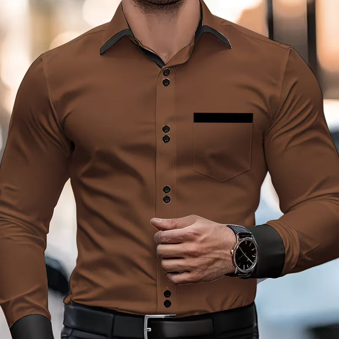 Classic Button Collared Fit Shirt for Men