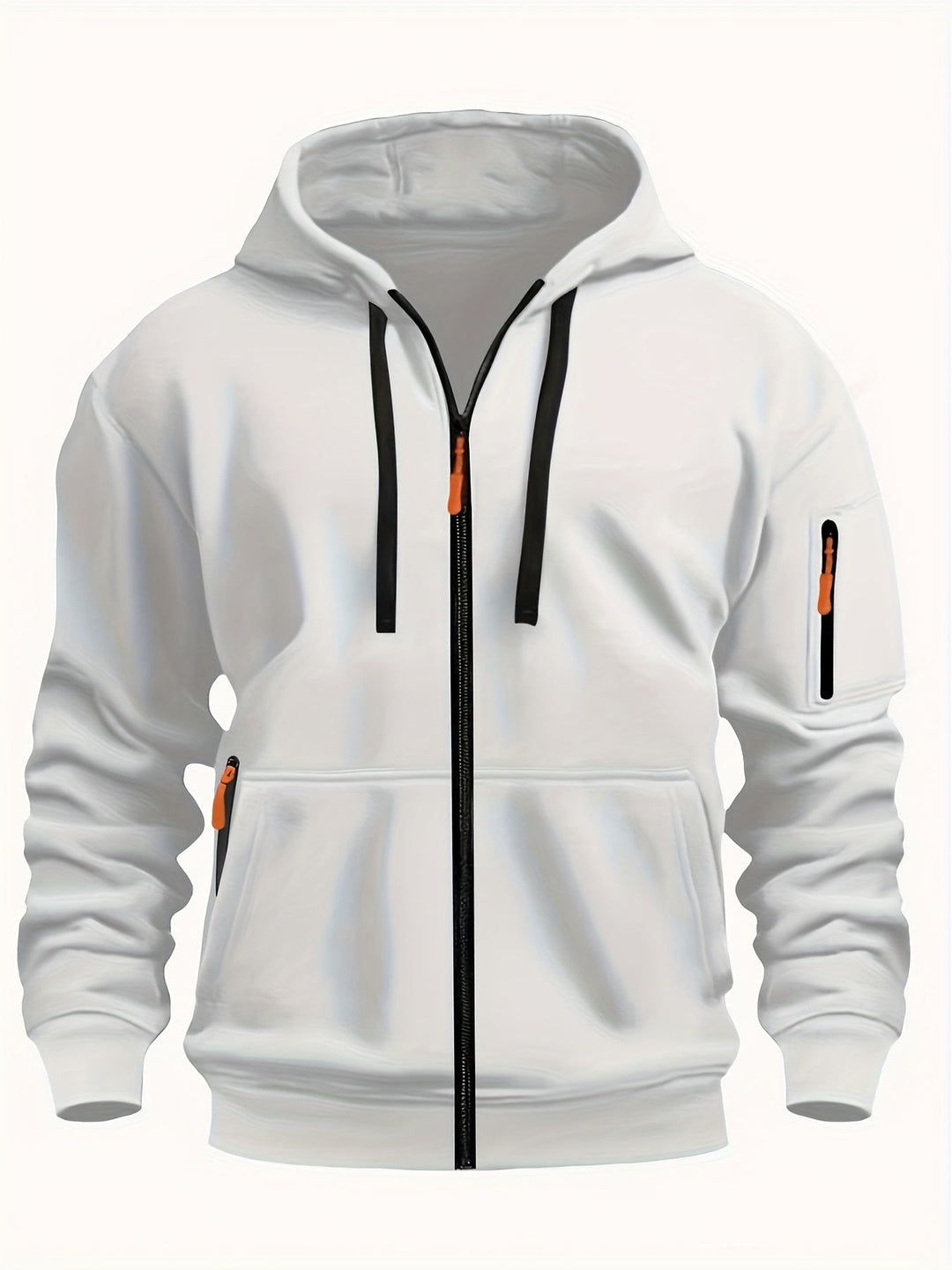Everyday Zip-Up Hoodie for Men, Plus Size