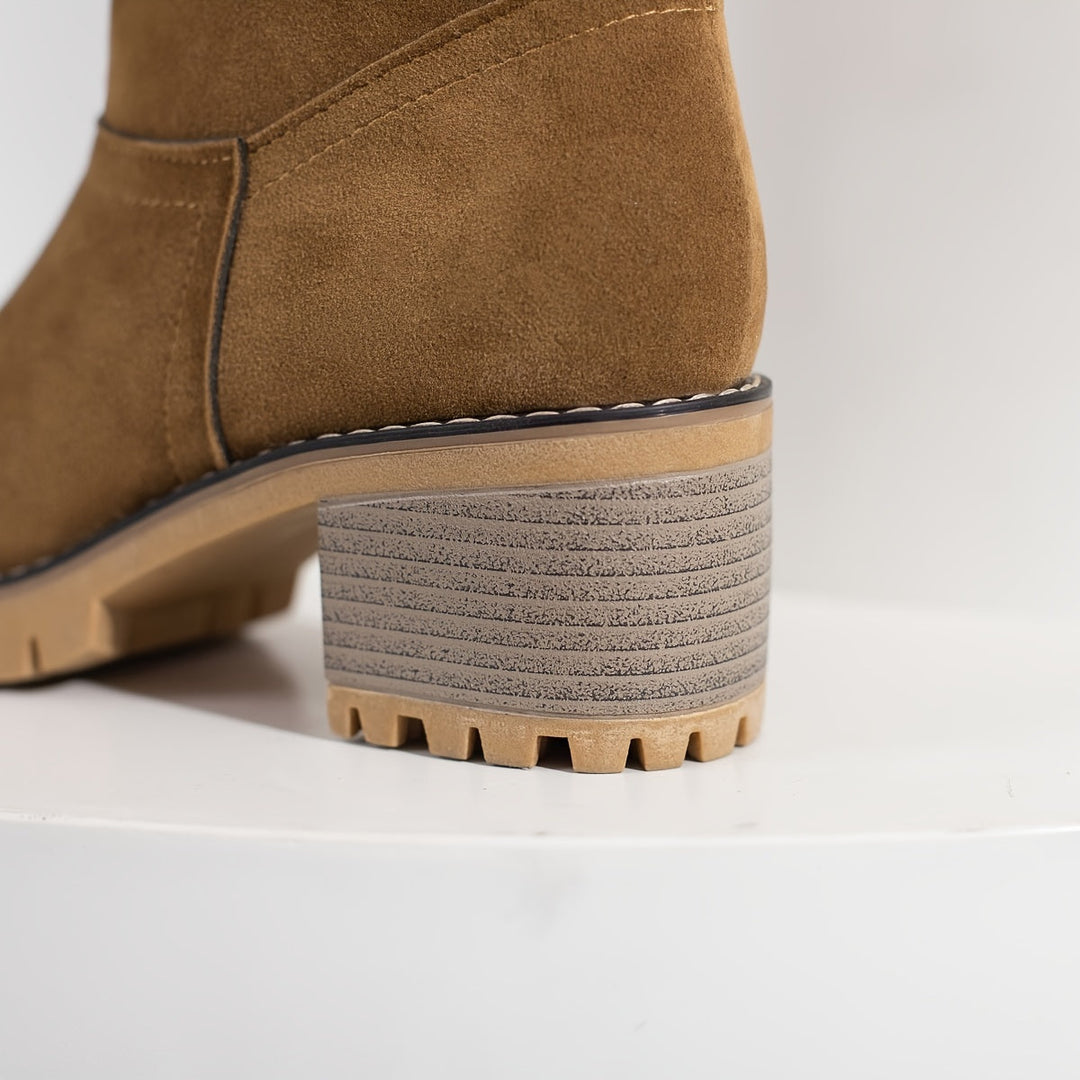 Cuffed Ankle Boots, Women's Cozy Fit
