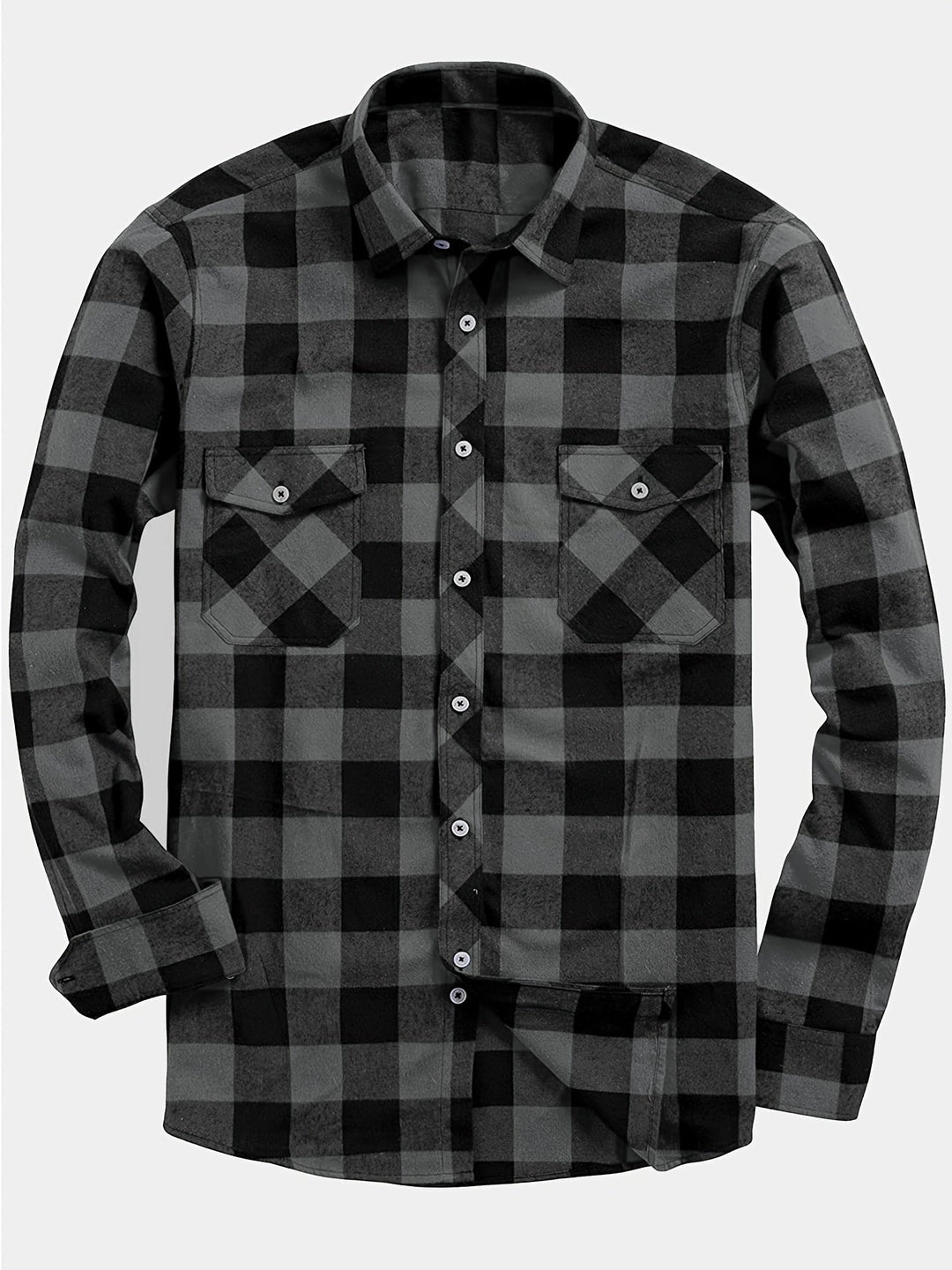 Checked Flannel Shirt for Men, Classic Style