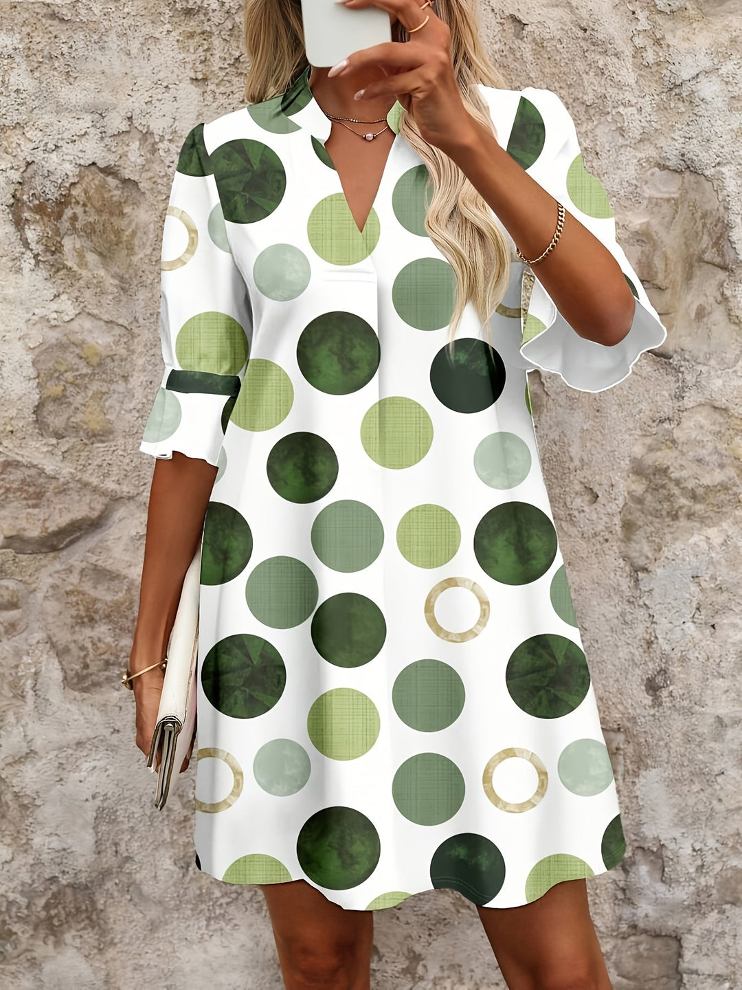 Women's Playful Polka Dot Mini Dress