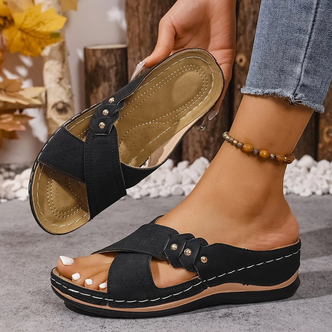Premium Orthopedic Wedge Sandal, Arch Support