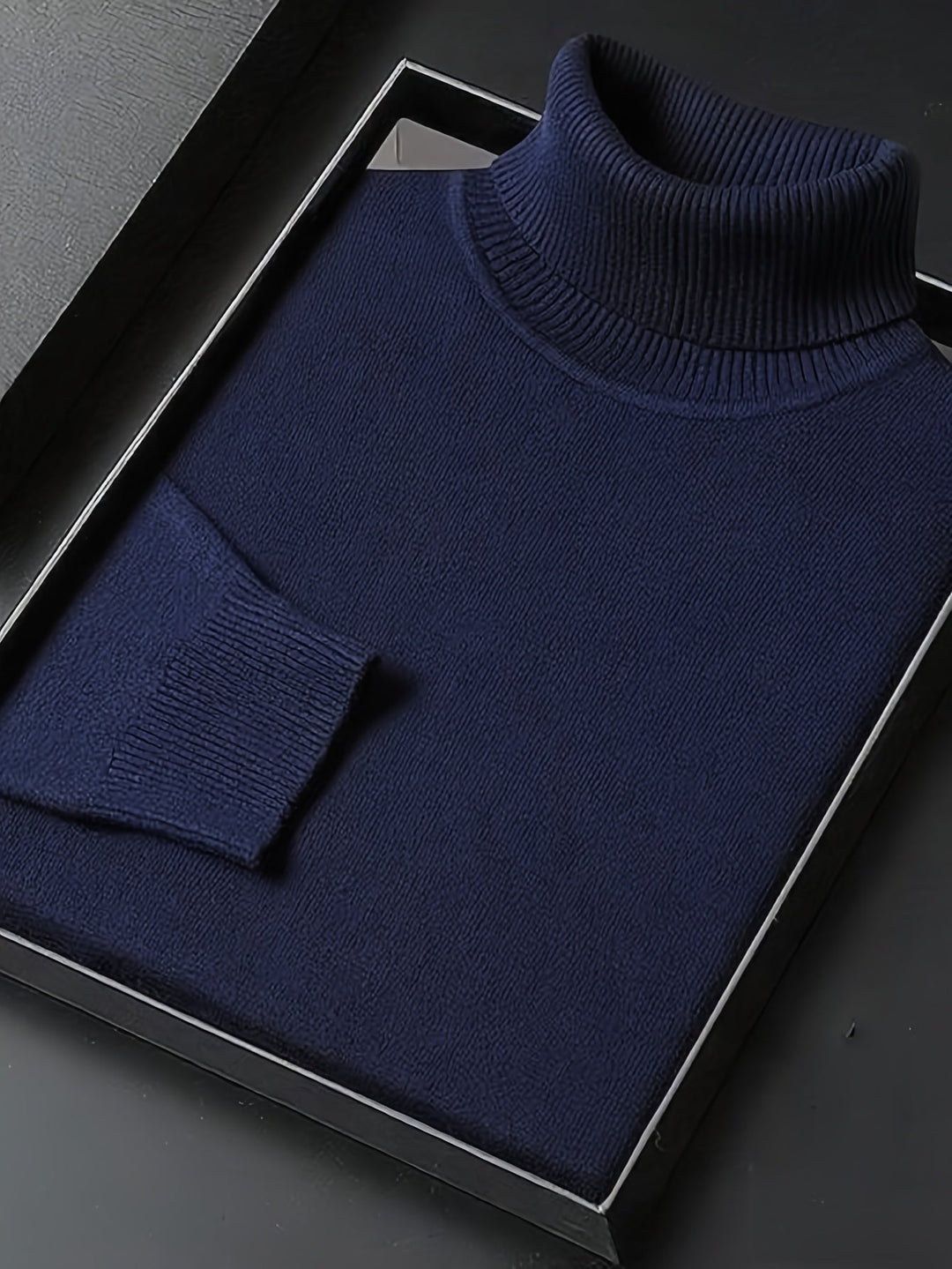 High-Neck Turtleneck for Men, Refined Style