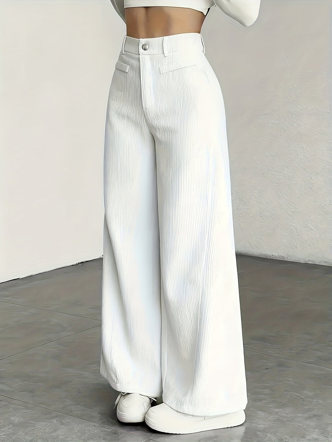 High-Waisted Wide-Leg Trousers for Women