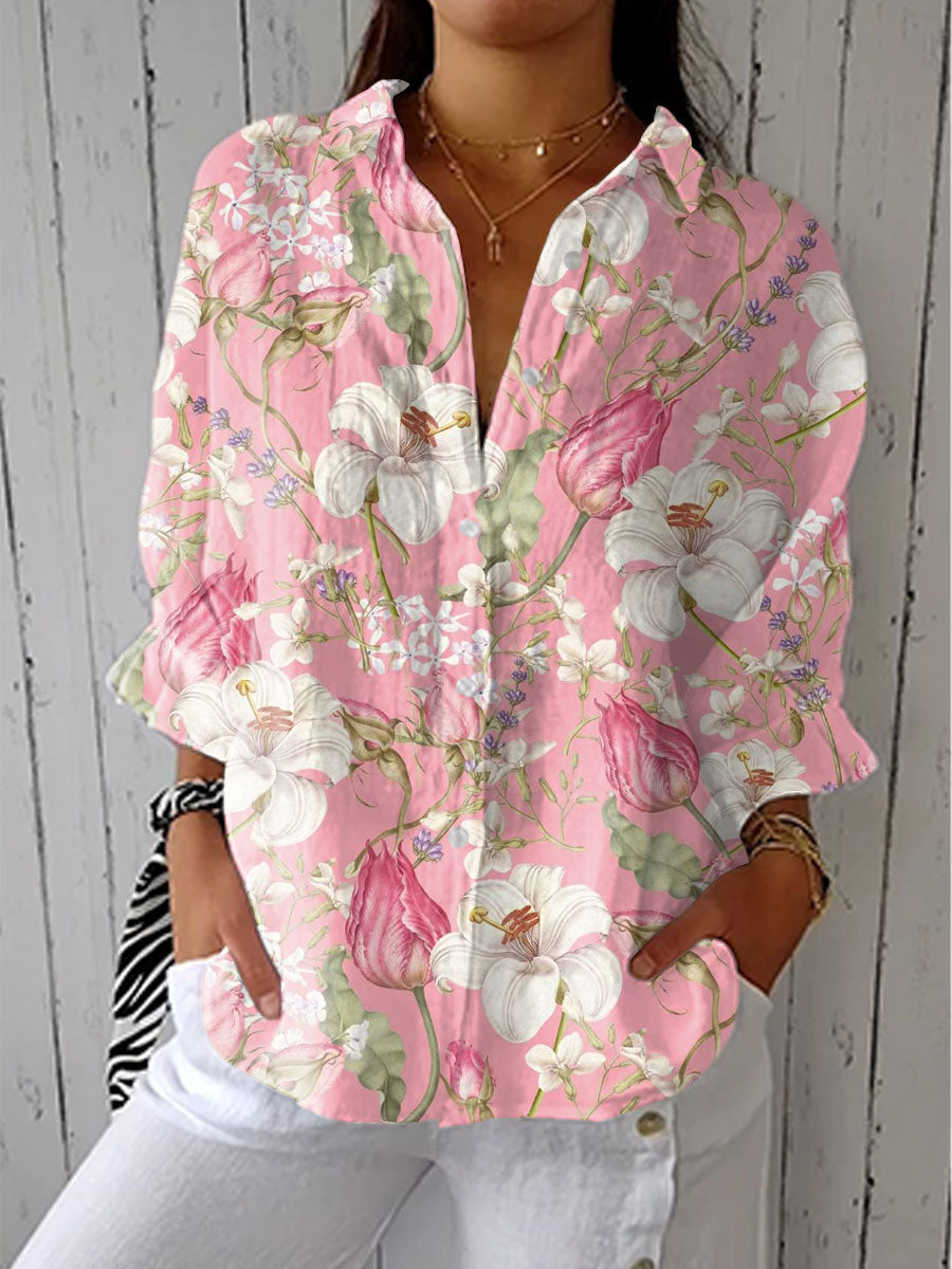 Elegant Floral Bloom Blouse for Women