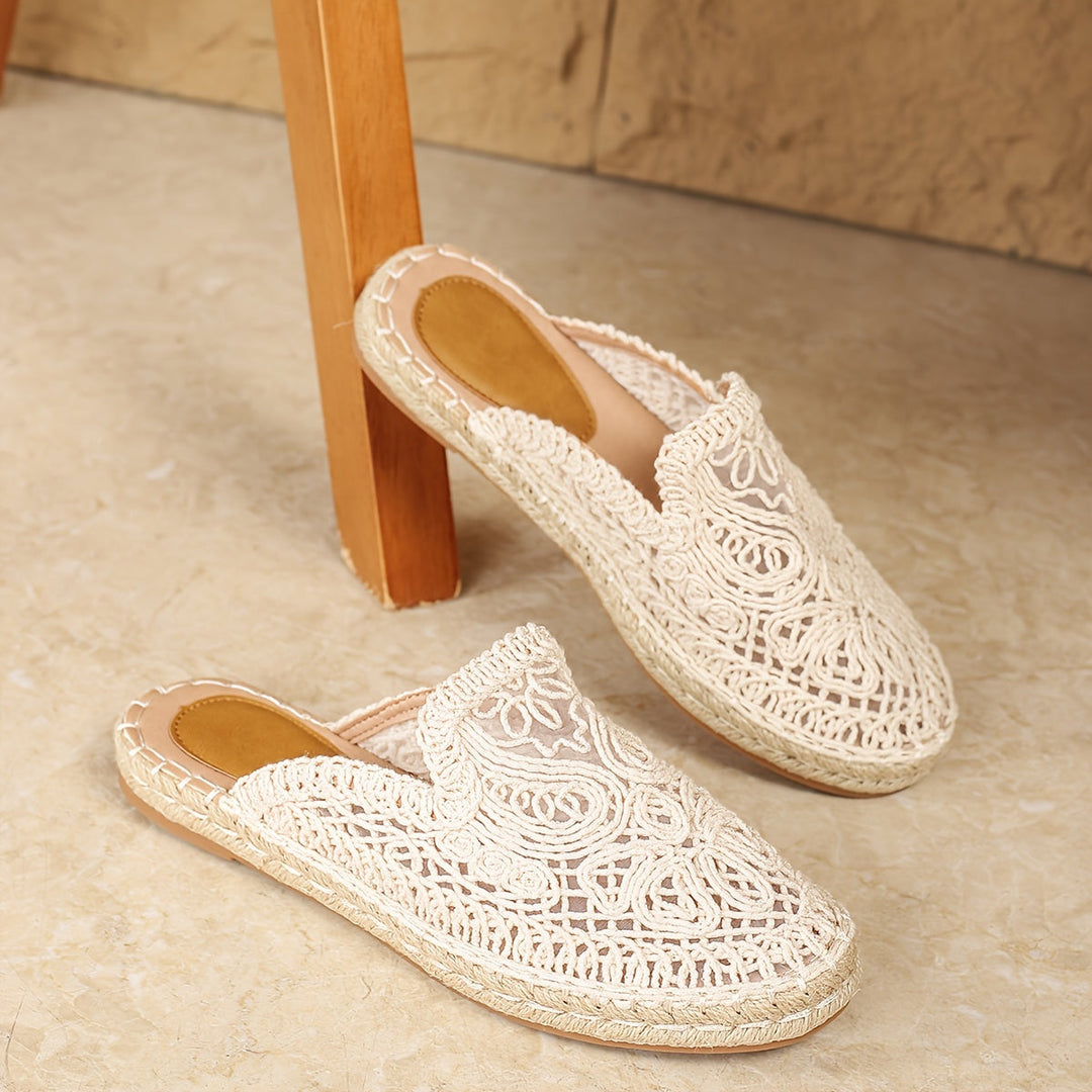 Woven Slip-On Mules for Women