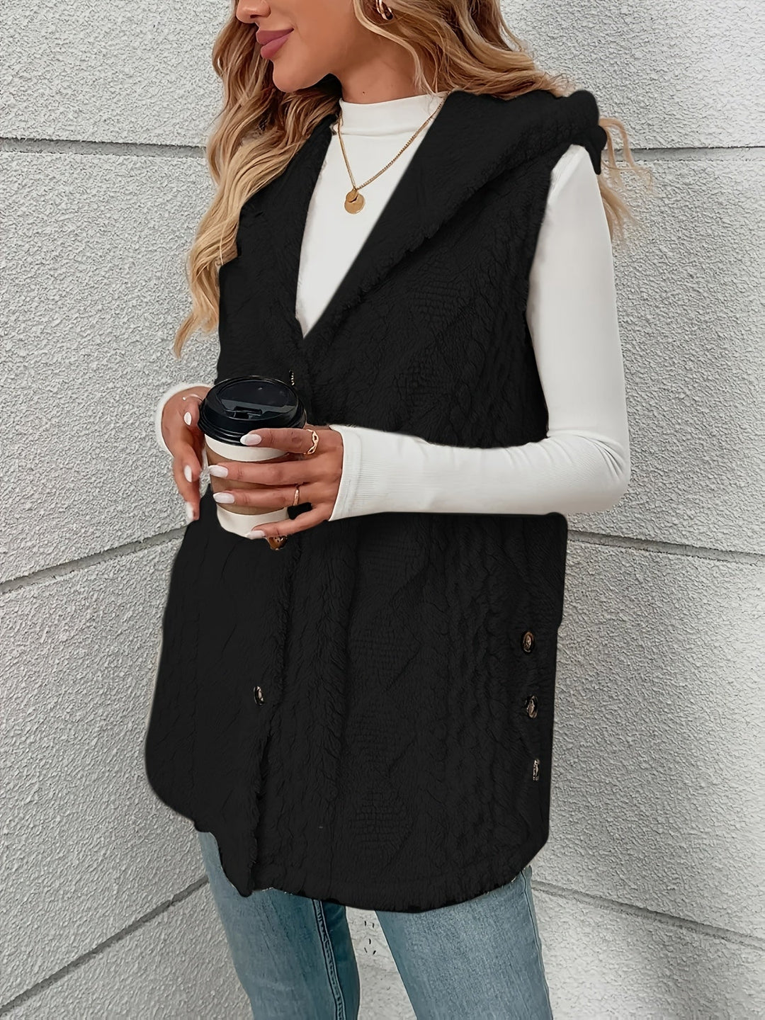 Cozy Hooded Sleeveless Vest for Women