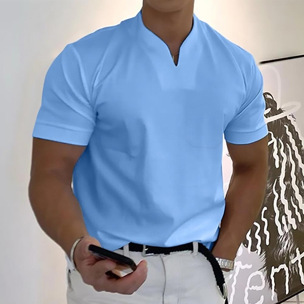 Refined Collar Polo Shirt for Men