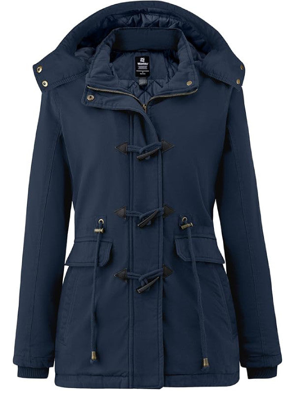 Women's Teddy Cotton Winter Coat with Sherpa Lining