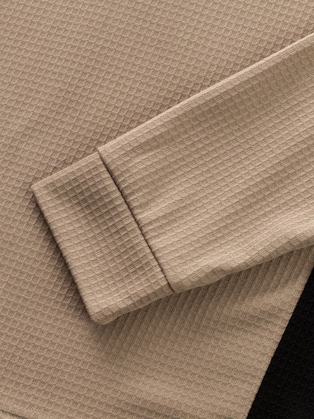 Textured Long-Sleeve Henley for Men, Plus Size