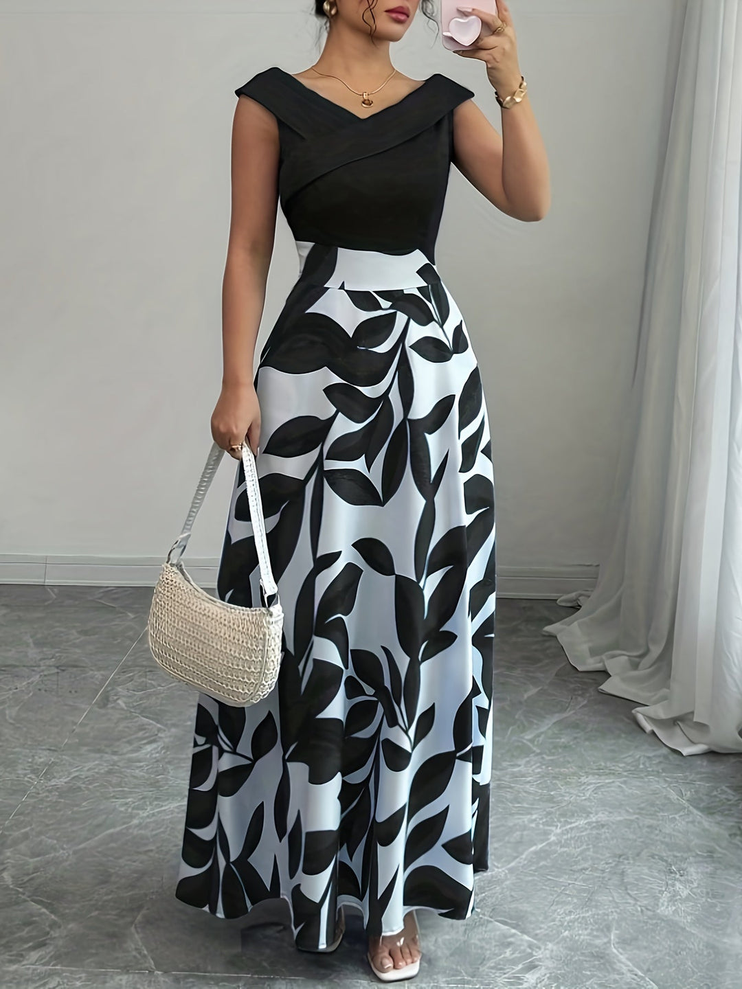 Floral Maxi Dress for Women, Elegant Style