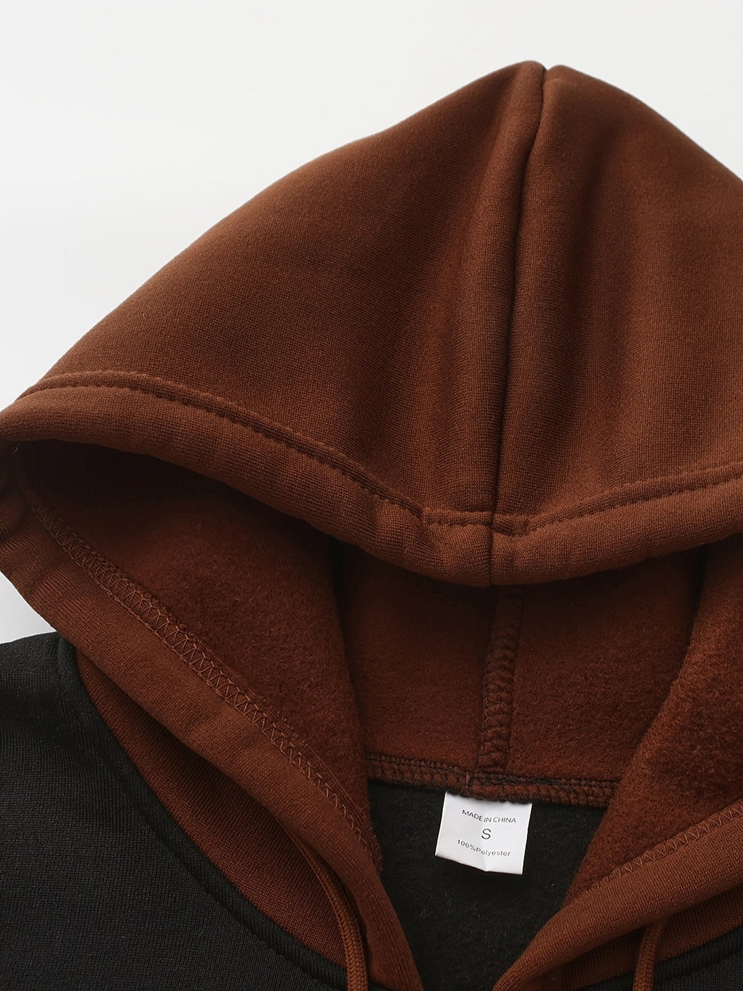 Color Block Zip-Up Hoodie for Men