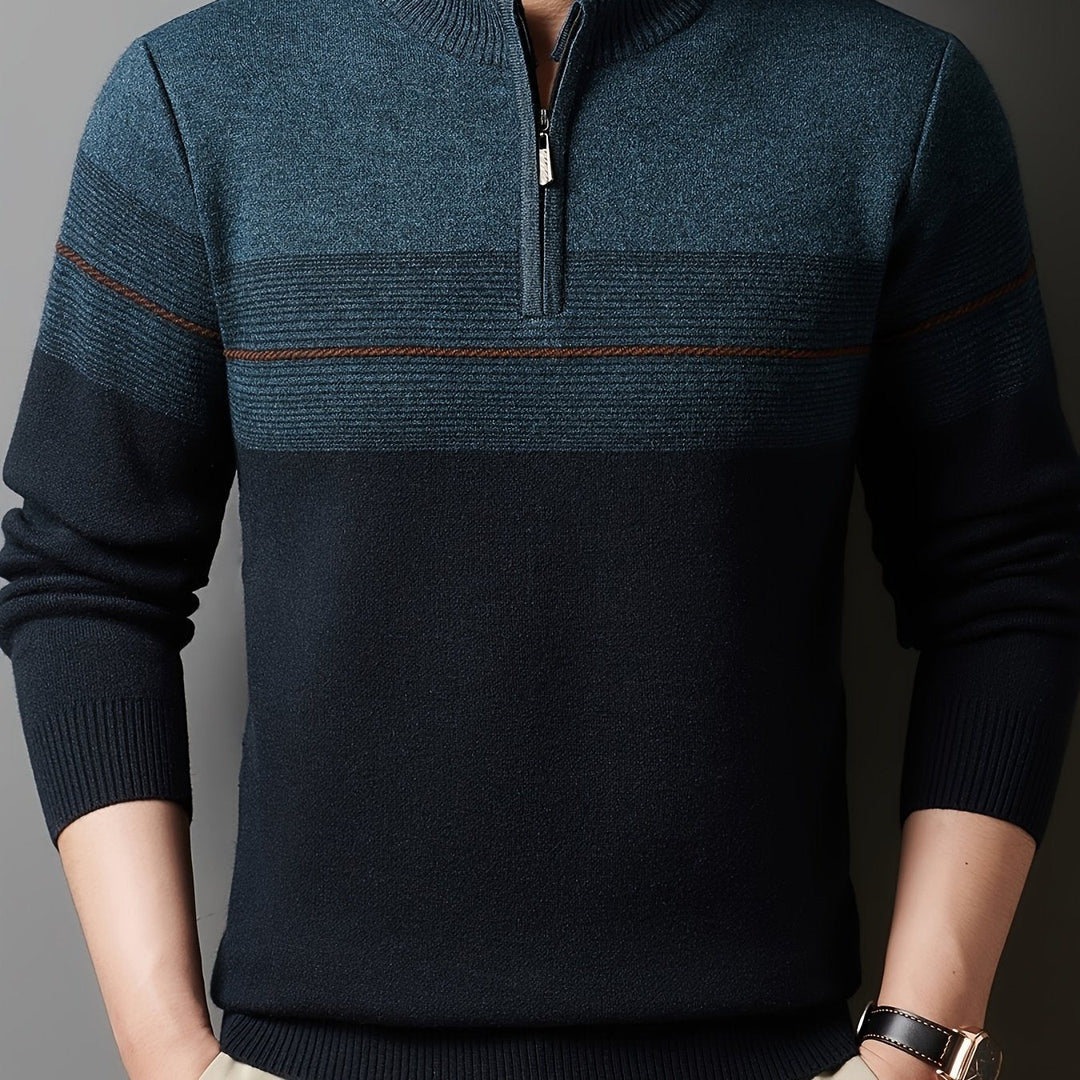 Zip-Neck Sweater for Men