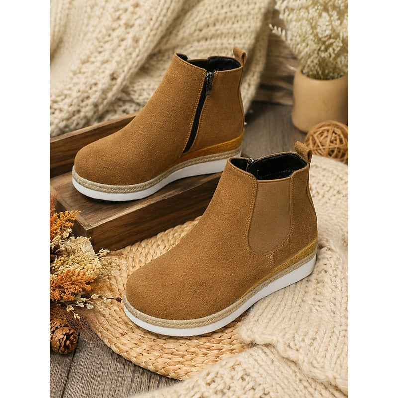 Wedge Ankle Boots, Women's Cozy Fit