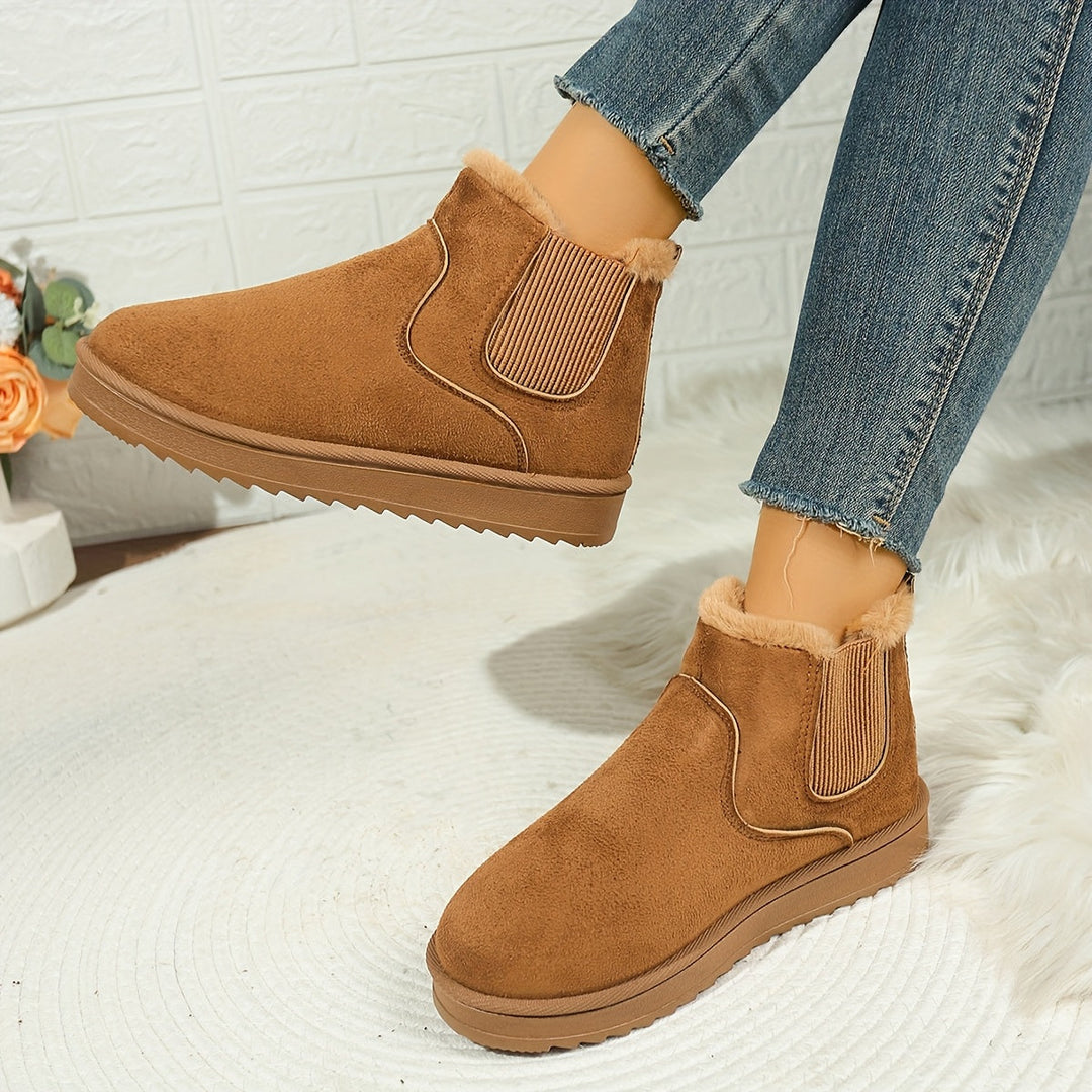 Platform Ankle Boots for Women, Cozy Style