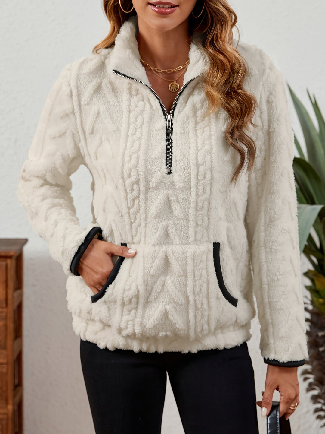 Half-Zip Pullover for Women, Cozy Style