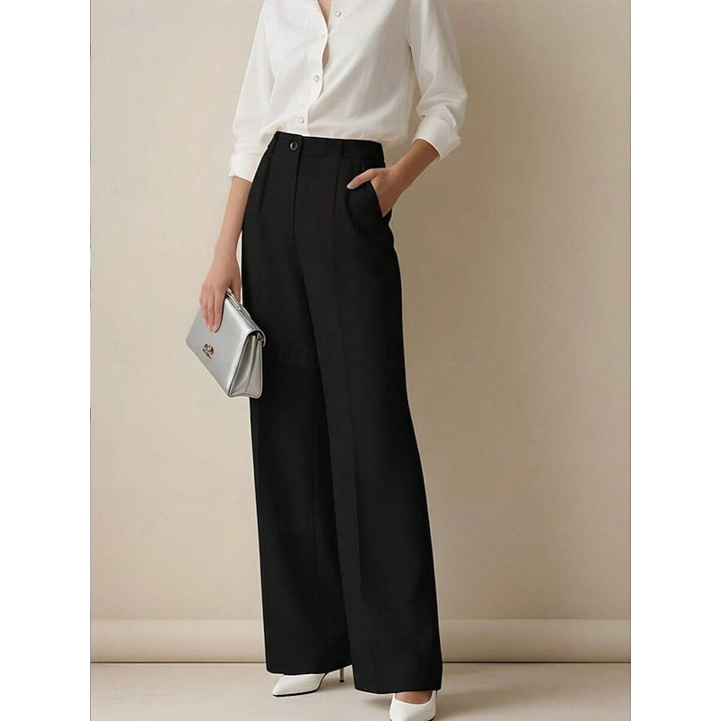 High-Waist Tailored Trousers for Women