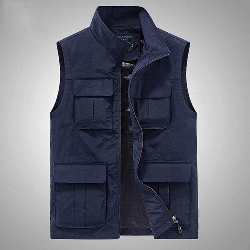Men's Multi-Pocket Utility Vest