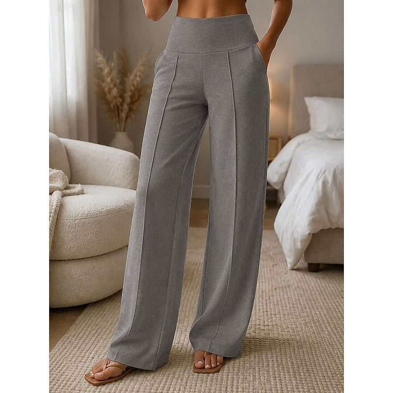 Wide-Leg Pants for Women, Tailored Style