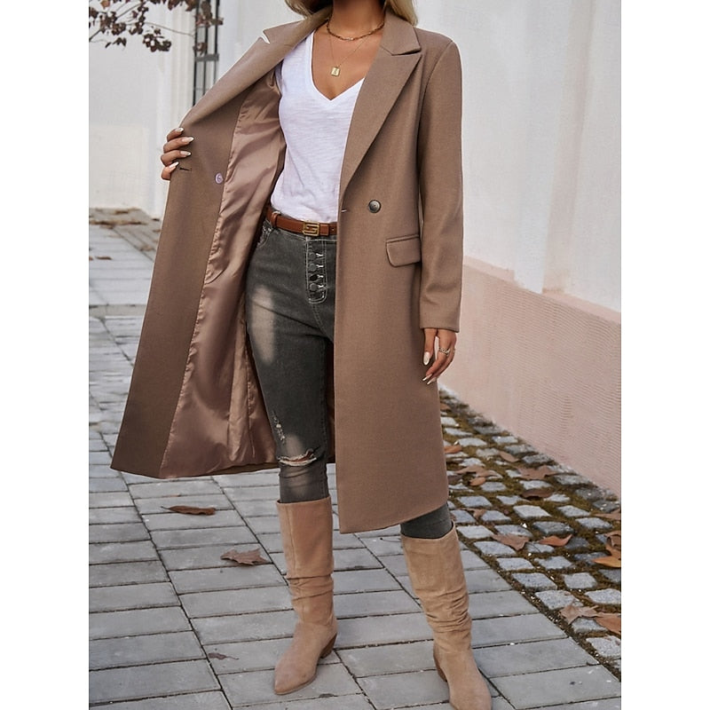 Longline Coat for Women, Tailored Style