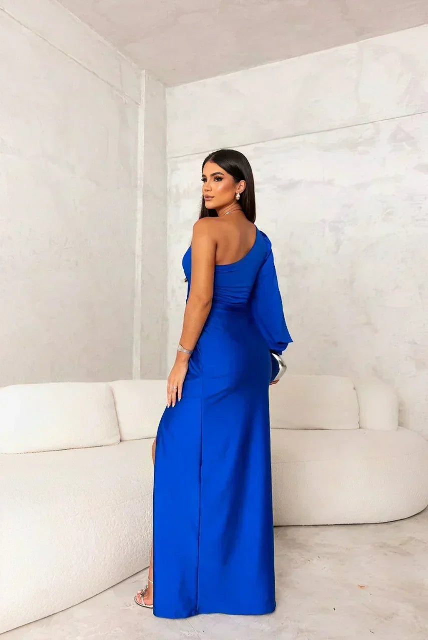One-Shoulder Evening Dress for Women, Plus Size