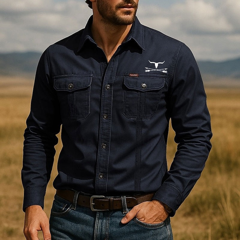 Western Work Shirt, Men's Rugged Fit