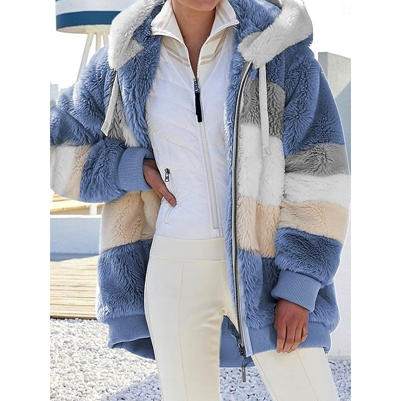 Hooded Zip-Up Jacket for Women, Cozy Style